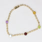 Multi-Color Gem Bracelet. 14k Chain 4 Color Bracelet. Imperial Gold Co. as advertised on QVC.