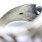 Lapis Lazuli Cabochon 925 Sterling Ring. Twisted Rope Filigree Dome band. Vintage Age.