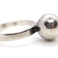 Vintage 925 Sterling Silver Ball / Hemisphere Design Ring. Women Size 6