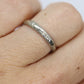 JR Wood and Sons 18K Band. 18k White Gold Embossed Flower Blossom Antique 1920s engraved 18K ring.