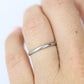 Vintage 18K White Gold Wedding Band 2mm. Sz 5.75. Stackable ring.