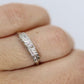 Vintage 14K White Gold Wedding Band 2mm. Sz 6.75 Promise band, engagement, gold ring, stackable ring, minimalist
