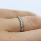Antique Platinum Diamond eternity channel band. Art Deco 1930s diamond eternity infinity band.