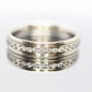 14k Diamond Band. Mens or Womens 14k Comfort Fit Band with channel set 0.48ctw diamonds