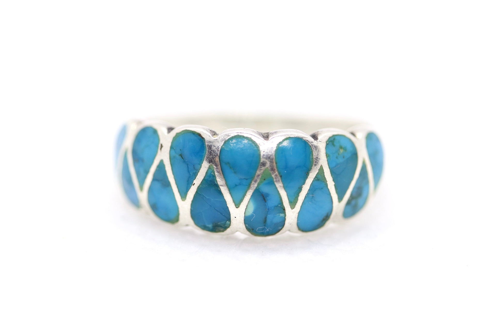Vintage Turquoise Navajo Rings. Sterling Silver 925 Southwestern rings