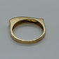 10k Flat Swirl Band. Signet ring. Michael ANTHONY 10K Signet Ring