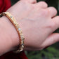 14k Yellow gold and diamond link bracelet for women. 1.5ctw and 32.8 grams