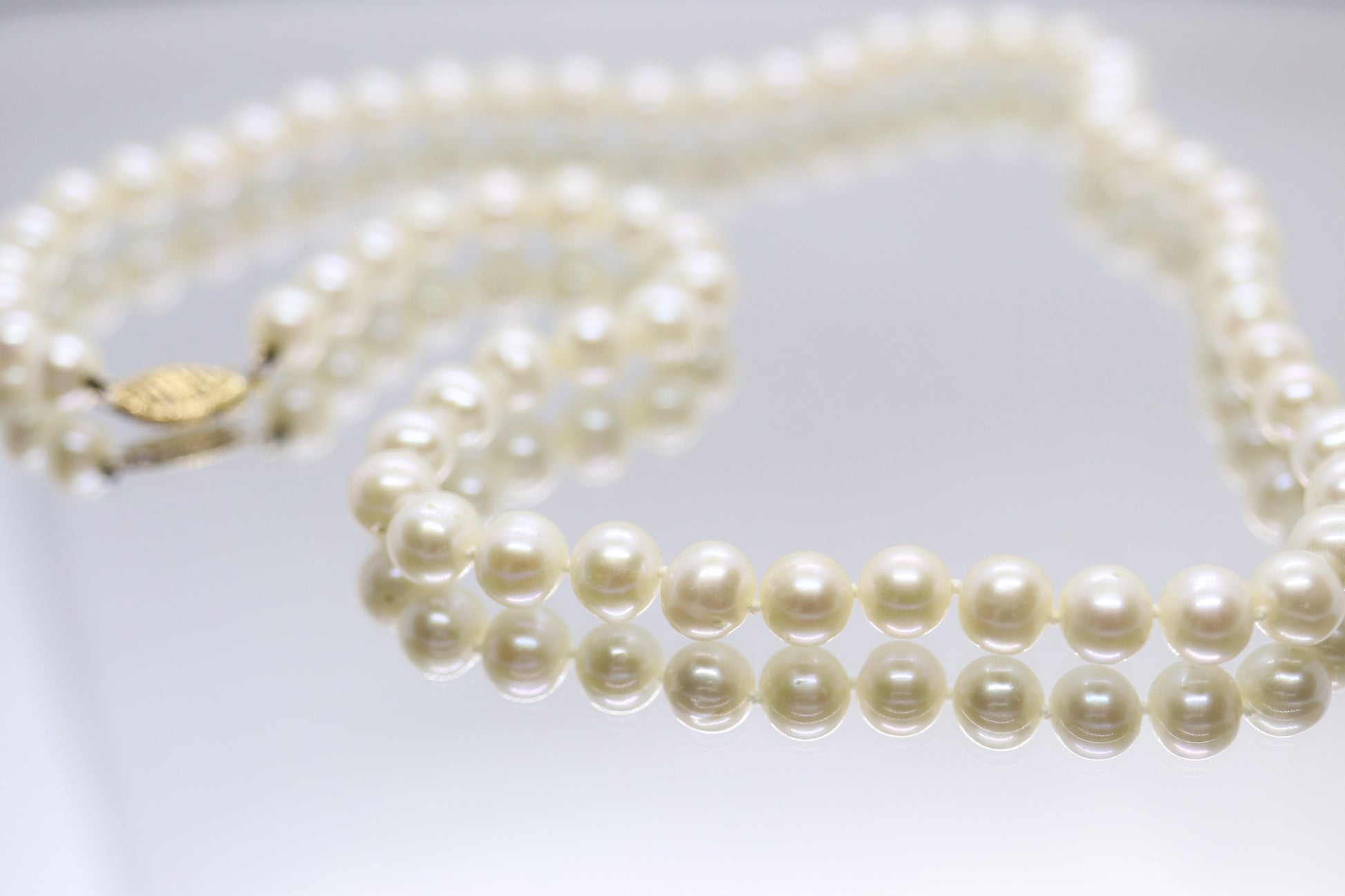 14k Gold FIC Cultured freshwater Pearls. 18in length