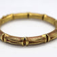 18k Bamboo bracelet. High Detailed Bamboo articulated link bracelet. 8.25" and 25.4grams.