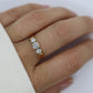 14k Diamond trio ring by Leo Schachter Co. LSC. TRILOGY 3 stone Diamond 3/4ct Ring. Engagement Ring. Solitaire ring.