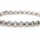 18K ROLO Chain Bracelet. PUFFED large Round Rolo chain bracelet. 18k white gold Italy OTC 6.8grams