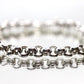 18K ROLO Chain Bracelet. PUFFED large Round Rolo chain bracelet. 18k white gold Italy OTC 6.8grams