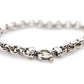 18K ROLO Chain Bracelet. PUFFED large Round Rolo chain bracelet. 18k white gold Italy OTC 6.8grams