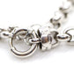 18K ROLO Chain Bracelet. PUFFED large Round Rolo chain bracelet. 18k white gold Italy OTC 6.8grams