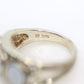 Synthetic Opal Sterling Silver Statement Ring