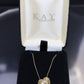 14k Heart Slide Pendant. Yellow Gold Heart Pendant with 18in necklace