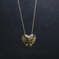 14k Heart Slide Pendant. Yellow Gold Heart Pendant with 18in necklace
