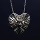 14k Heart Slide Pendant. Yellow Gold Heart Pendant with 18in necklace