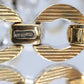 18K Heavy OTC Chain Bracelet. Reversible Gucci Link Yellow and White Gold. 18k gold Italy OTC 27 grams