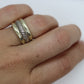 David Yurman ring Sterling and 14k Gold Heavy CABLE band