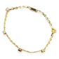 Multi-Color Gem Bracelet. 14k Chain 4 Color Bracelet. Imperial Gold Co. as advertised on QVC.
