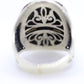 Orange Agate cabochon Sterling Silver Ring. 925 silver Statement ring. Orange Gem Ring. Sz 8