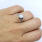 Vintage 925 Sterling Silver Ball / Hemisphere Design Ring. Women Size 6