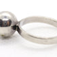 Vintage 925 Sterling Silver Ball / Hemisphere Design Ring. Women Size 6