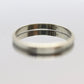 Vintage 18K White Gold Wedding Band 2mm. Sz 5.75. Stackable ring.
