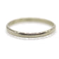 Vintage 18K White Gold Wedding Band 2mm. Sz 5.75. Stackable ring.