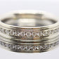 14k Diamond Band. Mens or Womens 14k Comfort Fit Band with channel set 0.48ctw diamonds
