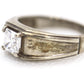Sterling Silver Princess Cut CZ ring.