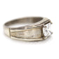 Sterling Silver Princess Cut CZ ring.