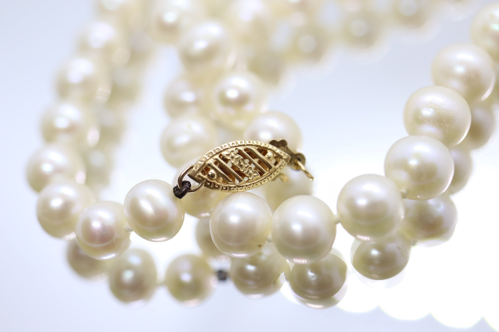 14k Gold FIC Cultured freshwater Pearls. 18in length