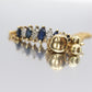 10k London Blue Topaz and Dimond Bracelet. Adjustable 10k SUN Marquise Blue Gem bracelet