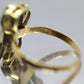 22k/10k Diamond Emerald Bow Tie Ring.