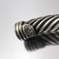 David Yurman Cuff Bracelet. 14k Sterling Silver Single station cable bracelet (157)