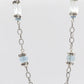 Laura Gibson Necklace. Gibson Sterling Silver Aquamarine Dangling Candy multi-gem necklace (444)