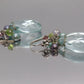 Laura Gibson Dangle Earrings. Sterling Silver with Quartz (453)