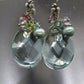 Laura Gibson Dangle Earrings. Sterling Silver with Quartz (453)