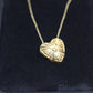 14k Heart Slide Pendant. Yellow Gold Heart Pendant with 18in necklace