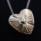 14k Heart Slide Pendant. Yellow Gold Heart Pendant with 18in necklace