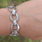 18K Heavy OTC Chain Bracelet. Reversible Gucci Link Yellow and White Gold. 18k gold Italy OTC 27 grams