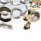 18K Heavy OTC Chain Bracelet. Reversible Gucci Link Yellow and White Gold. 18k gold Italy OTC 27 grams
