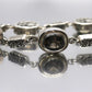 EFFY BH Bracelet. 18k Sterling Silver MULTI-Gemstone Byzantine Bracelet. (466)