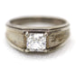 Sterling Silver Princess Cut CZ ring.