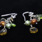 Laura Gibson Dangle Earrings. Sterling Silver with Quartz (630)