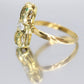 22k/10k Diamond Emerald Bow Tie Ring.
