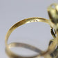 22k/10k Diamond Emerald Bow Tie Ring.
