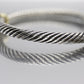 David Yurman Cuff Bracelet. 14k Sterling Silver Single station cable bracelet (157)